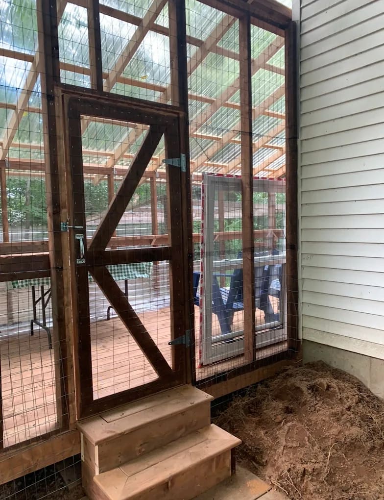 Outdoor cat enclosure project