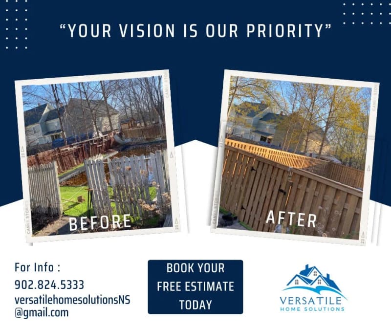 Fence construction in the Annapolis Valley